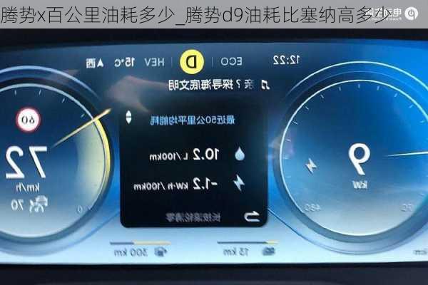腾势x百公里油耗多少_腾势d9油耗比塞纳高多少