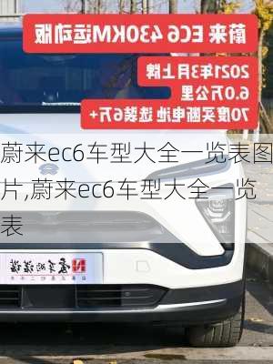 蔚来ec6车型大全一览表图片,蔚来ec6车型大全一览表