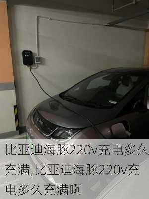 比亚迪海豚220v充电多久充满,比亚迪海豚220v充电多久充满啊