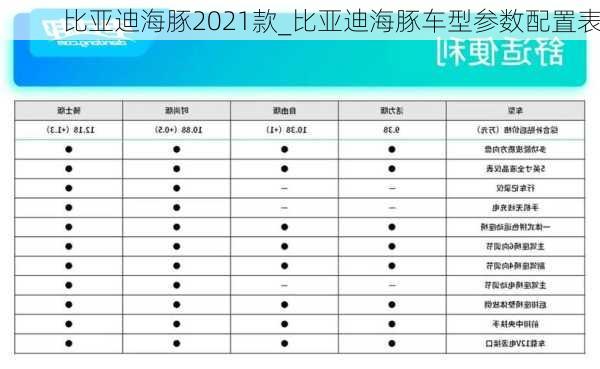 比亚迪海豚2021款_比亚迪海豚车型参数配置表