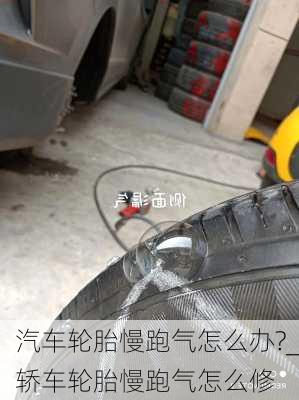 汽车轮胎慢跑气怎么办?_轿车轮胎慢跑气怎么修