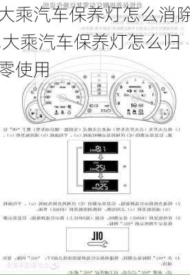 大乘汽车保养灯怎么消除,大乘汽车保养灯怎么归零使用