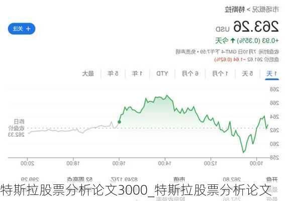 特斯拉股票分析论文3000_特斯拉股票分析论文