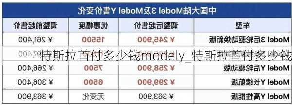 特斯拉首付多少钱modely_特斯拉首付多少钱