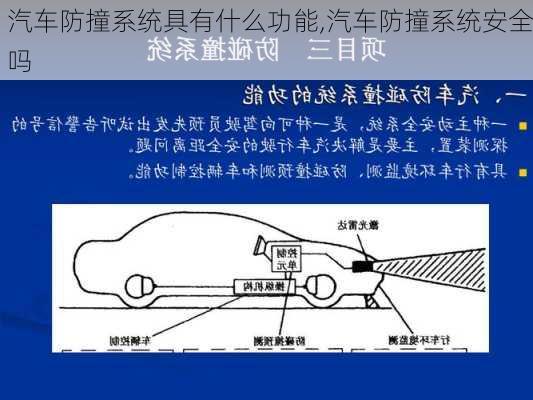 汽车防撞系统具有什么功能,汽车防撞系统安全吗