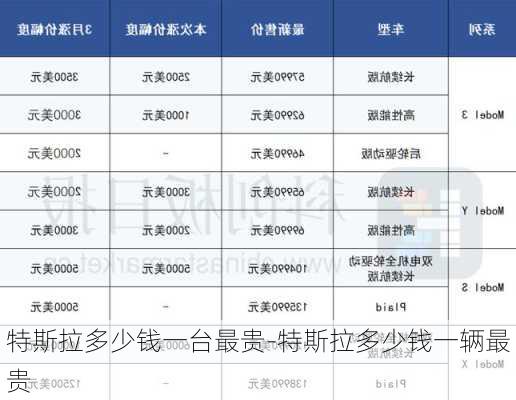 特斯拉多少钱一台最贵-特斯拉多少钱一辆最贵