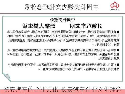 长安汽车的企业文化-长安汽车企业文化理念