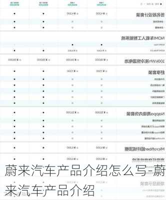 蔚来汽车产品介绍怎么写-蔚来汽车产品介绍