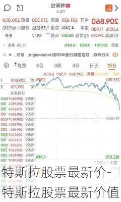 特斯拉股票最新价-特斯拉股票最新价值