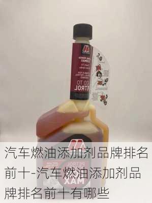 汽车燃油添加剂品牌排名前十-汽车燃油添加剂品牌排名前十有哪些