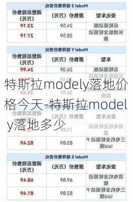 特斯拉modely落地价格今天-特斯拉model y落地多少