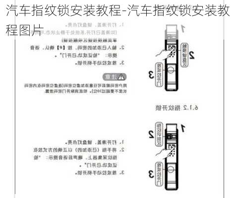 汽车指纹锁安装教程-汽车指纹锁安装教程图片