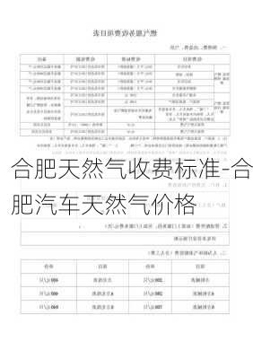 合肥天然气收费标准-合肥汽车天然气价格