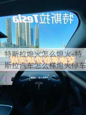 特斯拉熄火怎么熄火-特斯拉汽车怎么样熄火停车