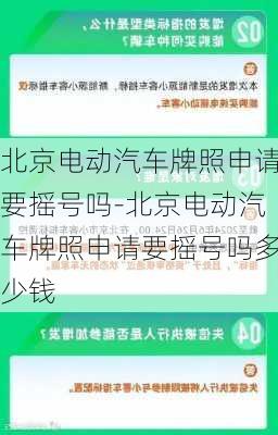 北京电动汽车牌照申请要摇号吗-北京电动汽车牌照申请要摇号吗多少钱