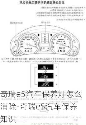 奇瑞e5汽车保养灯怎么消除-奇瑞e5汽车保养知识