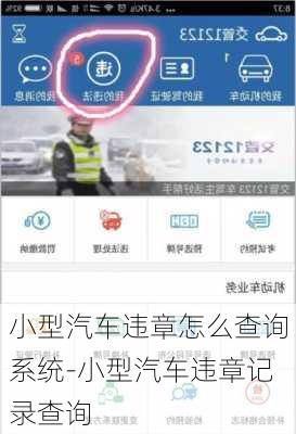 小型汽车违章怎么查询系统-小型汽车违章记录查询