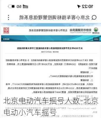 北京电动汽车摇号人数-北京电动小汽车摇号