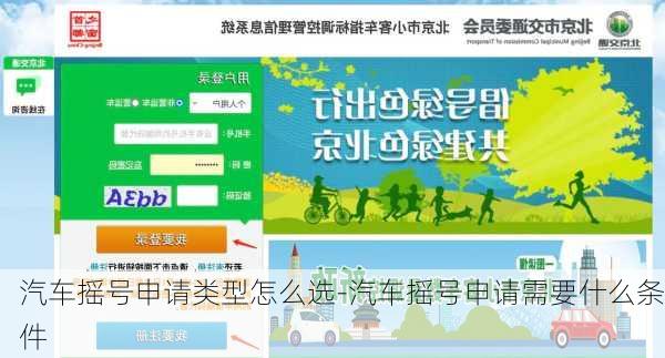 汽车摇号申请类型怎么选-汽车摇号申请需要什么条件