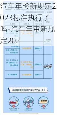 汽车年检新规定2023标准执行了吗-汽车年审新规定202