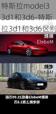 特斯拉model3 3d1和3d6-特斯拉3d1和3d6区别