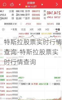 特斯拉股票实时行情查询-特斯拉股票实时行情查询