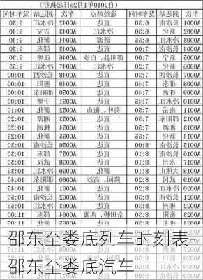 邵东至娄底列车时刻表-邵东至娄底汽车