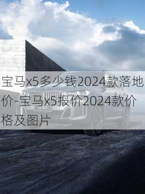 宝马x5多少钱2024款落地价-宝马x5报价2024款价格及图片