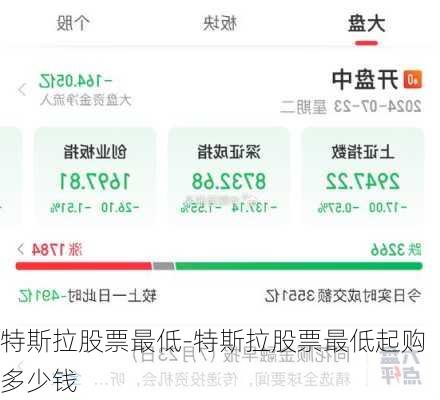 特斯拉股票最低-特斯拉股票最低起购多少钱