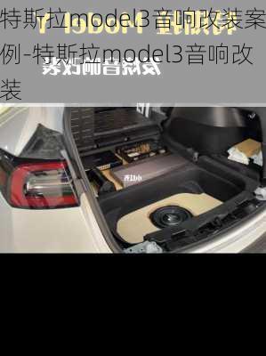 特斯拉model3音响改装案例-特斯拉model3音响改装