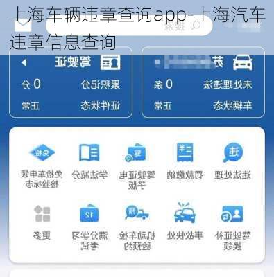 上海车辆违章查询app-上海汽车违章信息查询