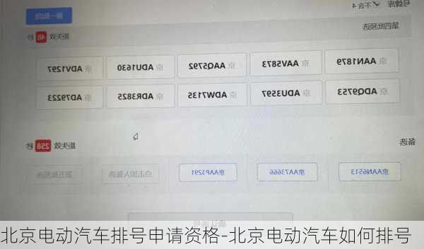 北京电动汽车排号申请资格-北京电动汽车如何排号