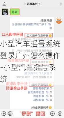 小型汽车摇号系统登录广州怎么操作-小型汽车摇号系统