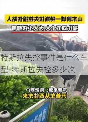 特斯拉失控事件是什么车型-特斯拉失控多少次