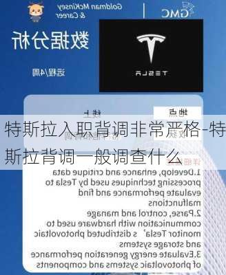 特斯拉入职背调非常严格-特斯拉背调一般调查什么