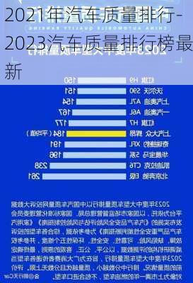 2021年汽车质量排行-2023汽车质量排行榜最新